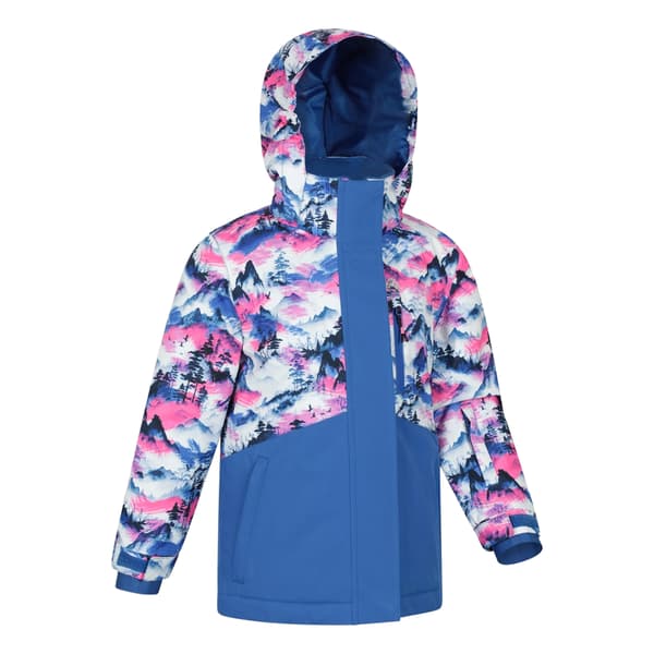 Mountain Warehouse Himalayan abstrakt skidjacka för barn Bright Pink 13 Years