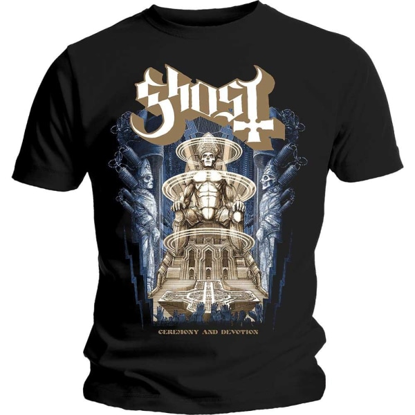 Ghost Unisex Vuxenceremoni & Devotion T-shirt M Svart Black M