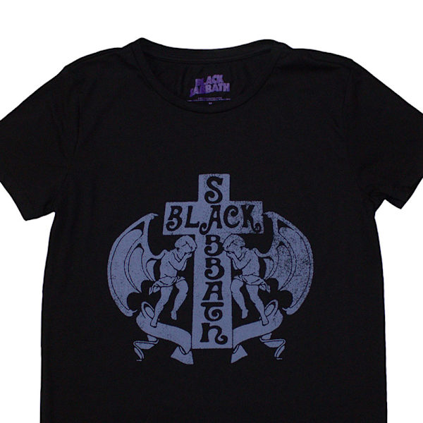 Black Sabbath Dam T-shirt med Änglar Storlek L Svart Black L