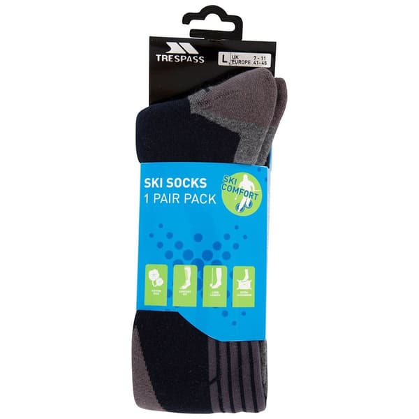 Trespass Herr Hack Skidstrumpor 4/7 UK Marinblå Navy 4/7 UK