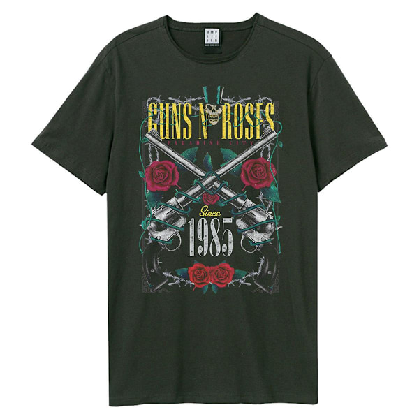 Amplified Unisex Adult La Big Guns N Roses T-Shirt XXL Charcoal Charcoal XXL