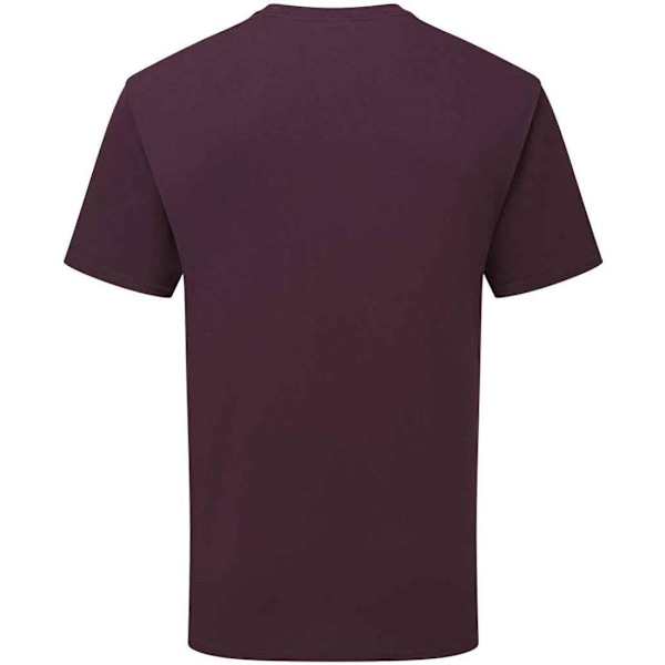 Fruit of the Loom Unisex Vuxen Bomulls T-shirt L Mörk Plommon Dark Plum L