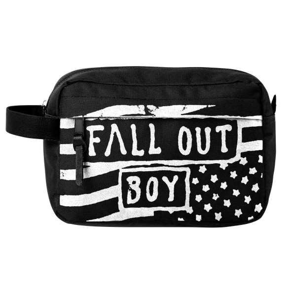 RockSax Flag Fall Out Boy Wash Bag One Size Svart/Vit Black/White One Size