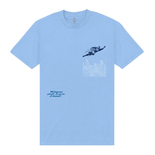Superman Unisex Vuxen Number One T-shirt 3XL Blå Blue 3XL
