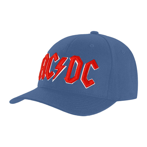 AC/DC Unisex Vuxen Logo Baseball Cap One Size Denim Blå Denim Blue One Size