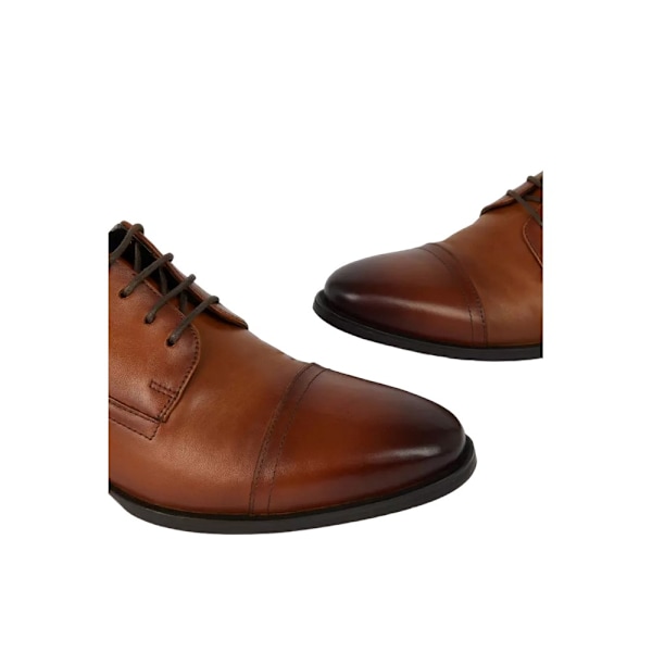 Debenhams herr Woods kontrasterande läderskor Derby 10 UK Tan Tan 10 UK