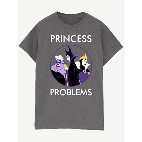 Disney Womens/Ladies Villains Princess Headaches Cotton Boyfrie Charcoal M