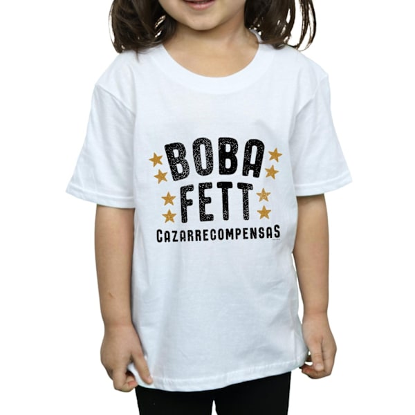 Star Wars Girls Boba Fett Legends Tribute Bomull T-shirt 12-13 White 12-13 Years