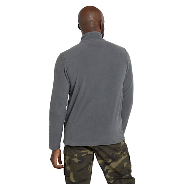 Mountain Warehouse Camber II Fleece Tröja med Halv Dragkedja Herr XXL Grå Grey XXL