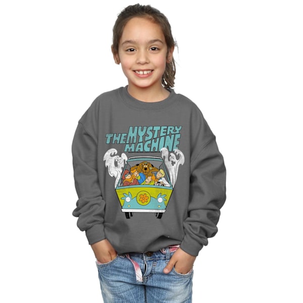 Scooby Doo Girls Mystery Machine Sweatshirt 3-4 år Charcoal Charcoal 3-4 Years