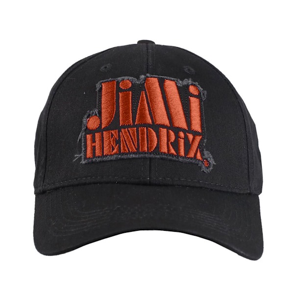 Jimi Hendrix Unisex Vuxen Stencil Logo Baseball Cap En Storlek Svart Black/Orange One Size