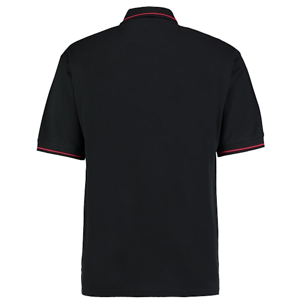 Kustom Kit Herr St. Mellion Herr Kortärmad Poloskjorta S Svart Black/Bright Red S