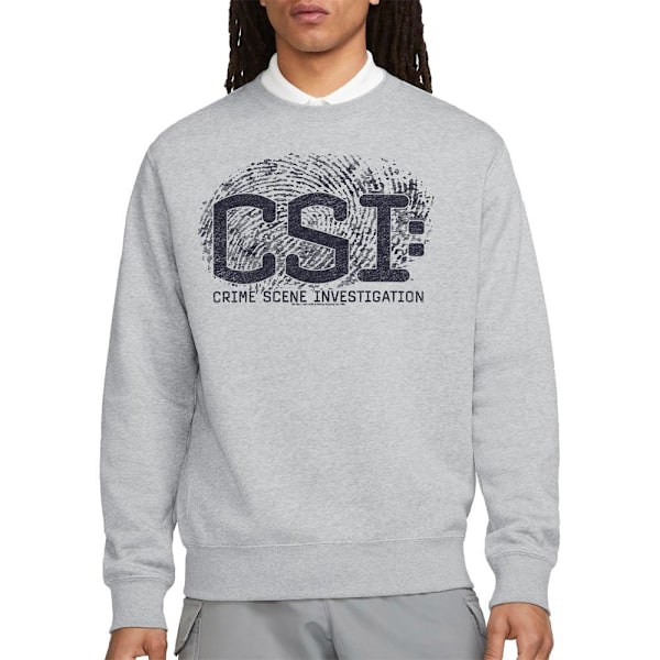 CSI Unisex Vuxen Distressed Logo Sweatshirt L Sport Heather Sport Heather L