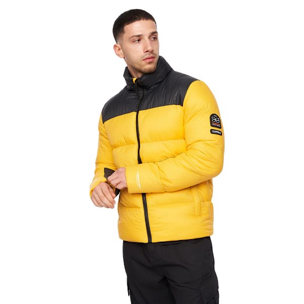 Crosshatch Herr Demerley Jacka L Gul/Svart Yellow/Black L