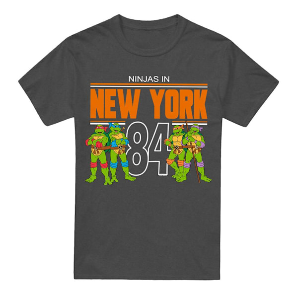 Teenage Mutant Ninja Turtles Unisex Vuxen TMNT NYC T-Shirt XXL Charcoal XXL
