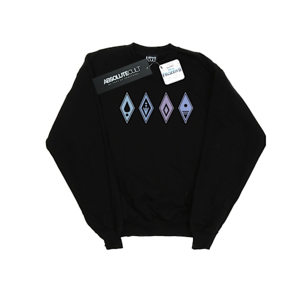 Disney Herr Frozen 2 Elements Symbols Sweatshirt 4XL Svart Black 4XL