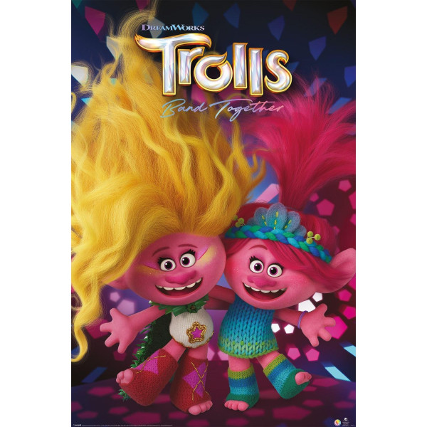 Trolls Band Together Viva & Poppy Poster 91,5cm x 61cm Multicol Multicoloured 91.5cm x 61cm