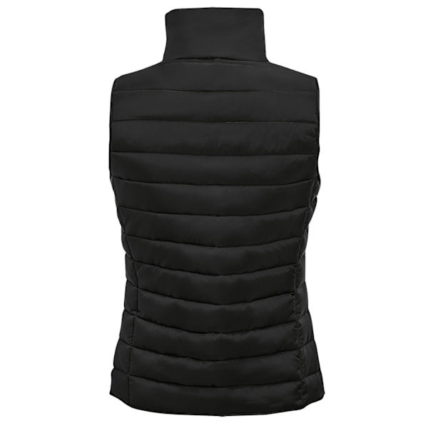 SOLS Dam/Kvinnor Wave Vadderad Vattenavvisande Bodywarmer/Gilet Black L