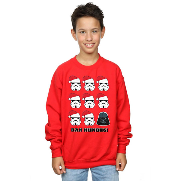 Star Wars Boys Jul Humbug Sweatshirt 9-11 År Röd Red 9-11 Years