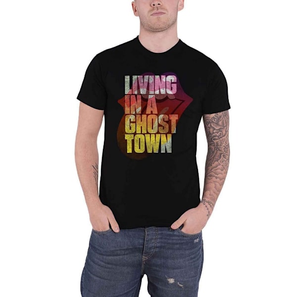 The Rolling Stones Unisex Ghost Town T-shirt S Svart Black S