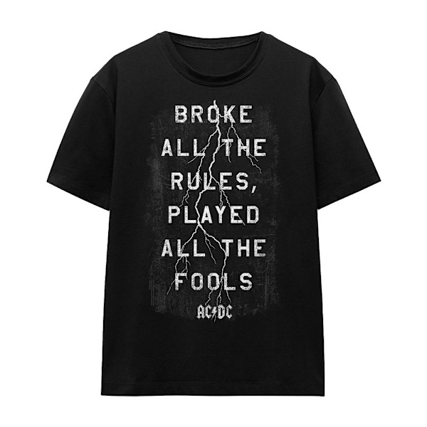 AC/DC Unisex Vuxen Struck T-Shirt S Svart Black S