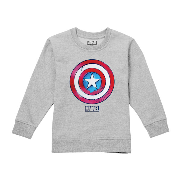 Captain America barns/barn Drip Shield Sweatshirt 12-13 år Sports Grey Sports Grey 12-13 Years