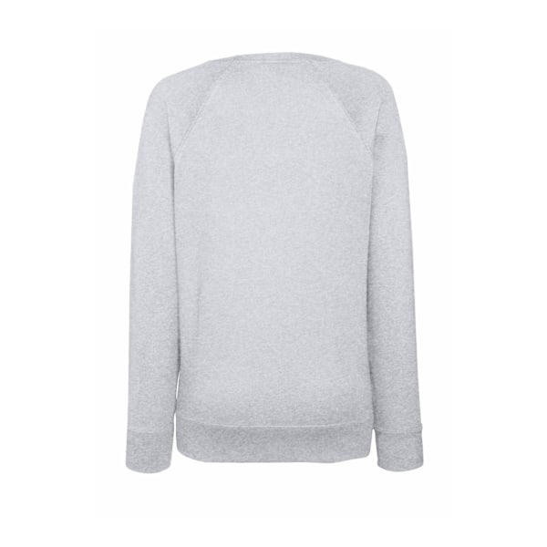 Fruit OF The Loom Dam Lättvikts Raglantröja med Figursydd Passform ( Heather Grey XS