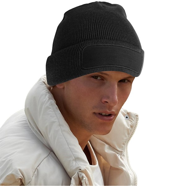 Beechfield Original Patch Återvunnen Beanie One Size Svart Black One Size