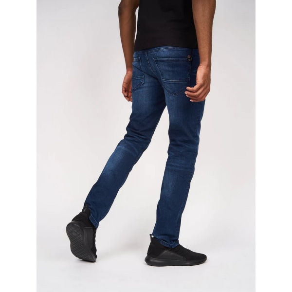 Crosshatch herr Svelte Stretch Jeans 38R mörkgrå Dark Grey 38R