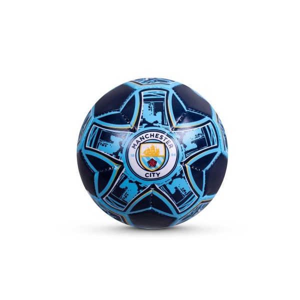 Manchester City FC Minifotboll 4i himmelsblå/vit Sky Blue/White 4in