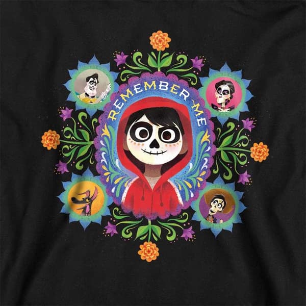Coco Barn/Kids Remember Me Characters Hoodie 7-8 år Svart Black 7-8 Years