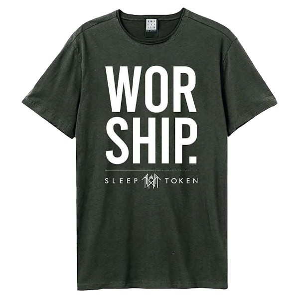 Amplified Unisex Vuxen Worship Sleep Token T-Shirt M Kolgrå Charcoal M
