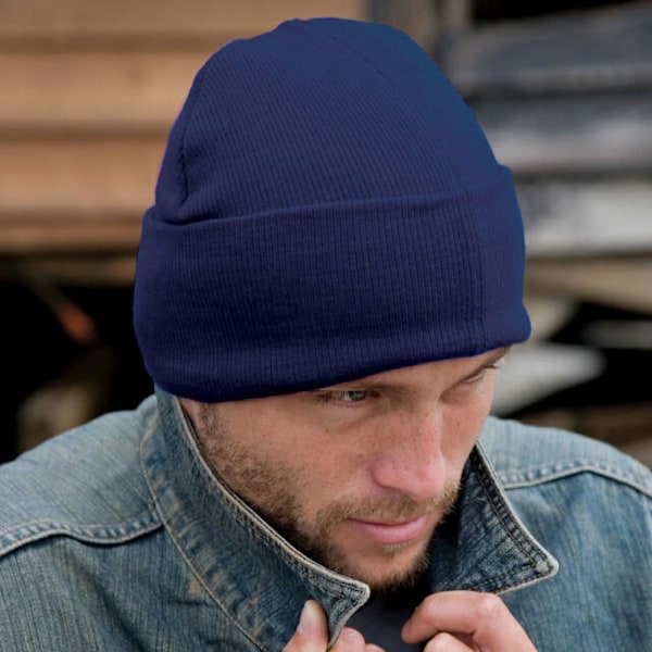 Result Wooly Heavyweight Knit Thermal Vinter/Ski Mössa One Size R Royal One Size