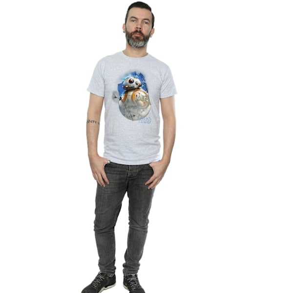 Star Wars: The Last Jedi Herr BB-8 Borstad Bomull T-shirt XL Sp Sports Grey XL