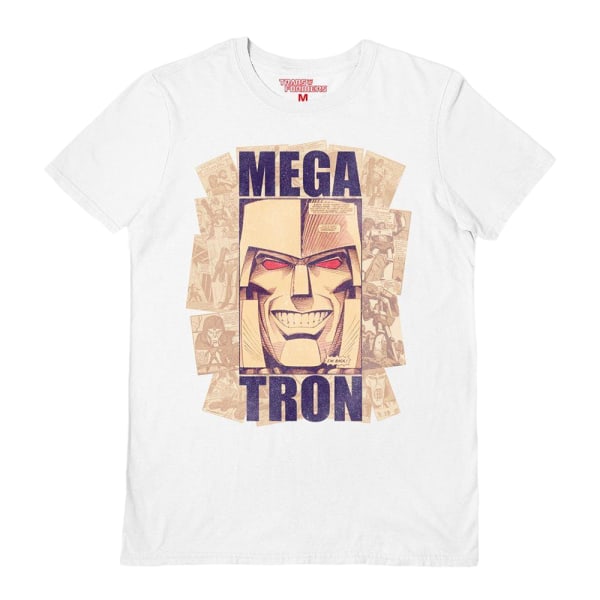 Transformers Unisex Vuxen Megatron T-shirt M Vit White M