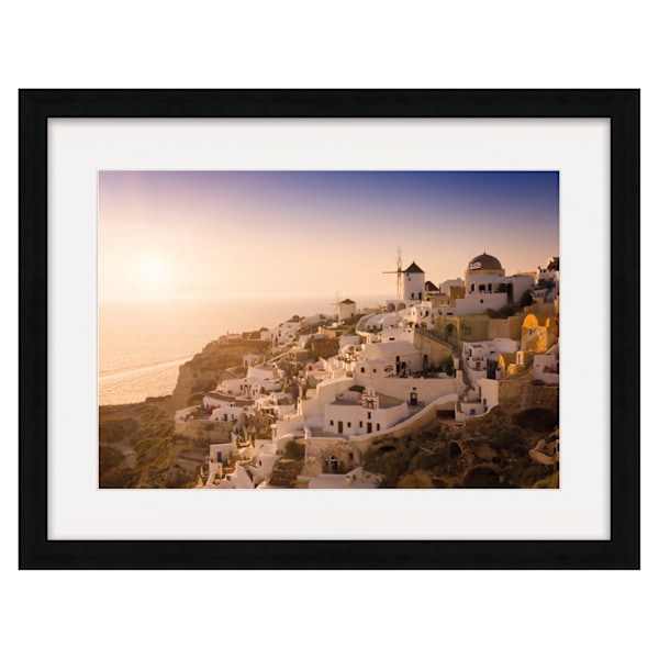 Rod Edwards Lazy Days Santorini Tryck 80cm x 60cm Flerfärgad Multicoloured 80cm x 60cm