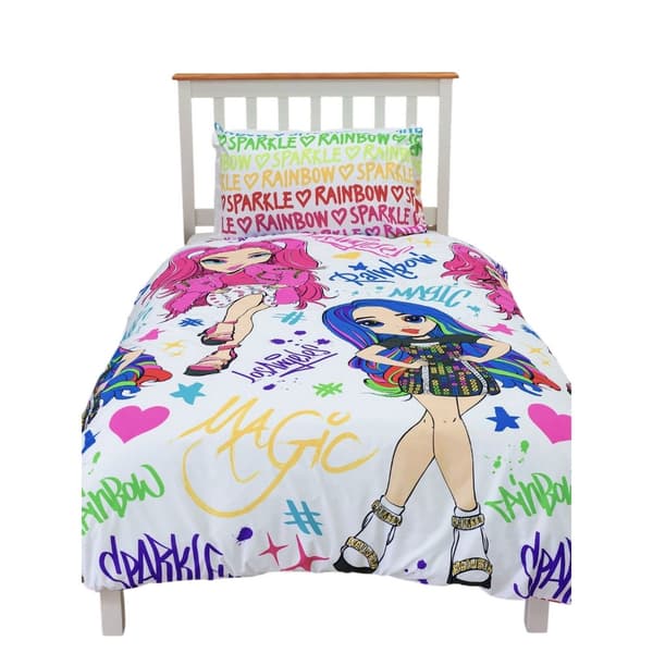Rainbow High Vändbart Påslakanset Sparkle Enkel Multicol Multicoloured Single