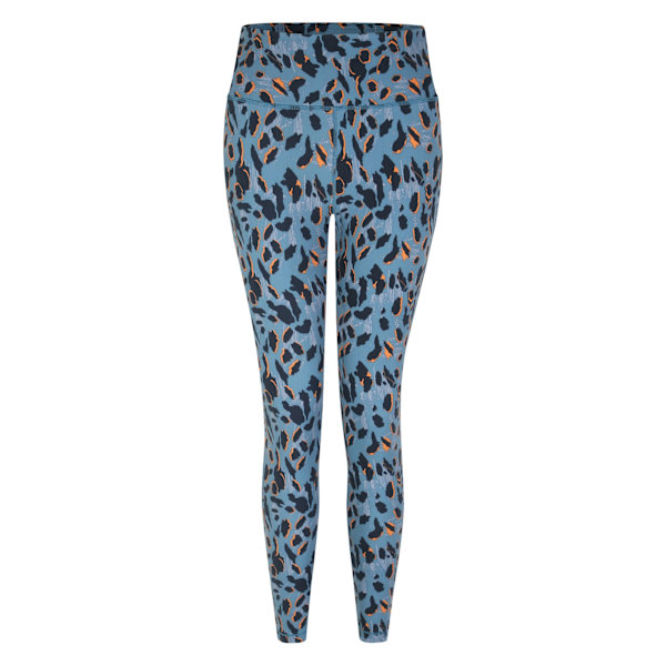 Dare 2B Dam/Damer Influential Recycled Leopard Print Leggin Niagara Blue 6 UK