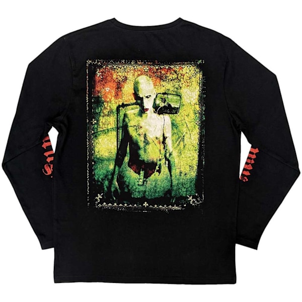 Marilyn Manson Unisex Adult Death Back & Sleeve Print Long-Slee Black M