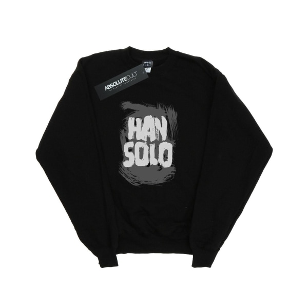 Star Wars Girls Han Solo Text Sweatshirt 7-8 år Svart Black 7-8 Years