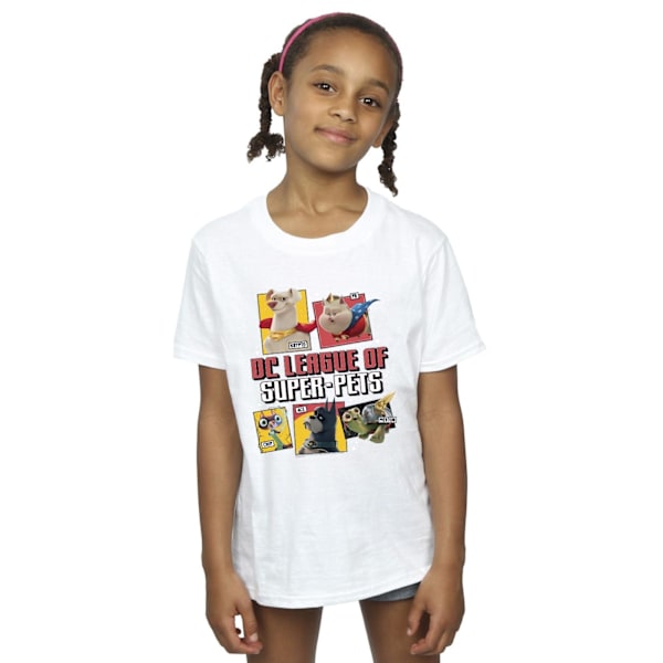 DC Comics Girls DC League Of Super-Pets Profil Bomull T-shirt White 9-11 Years