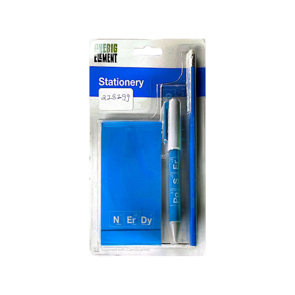 Onebig Element Stationery Set One Size Blå/Vit Blue/White One Size
