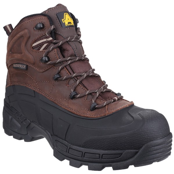 Amblers FS430 Orca S3 Vattentäta Säkerhetskängor i Läder 5 UK Brown 5 UK