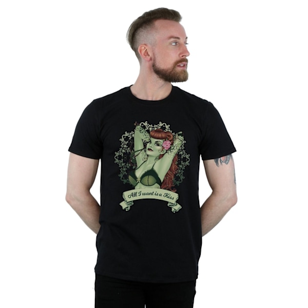 DC Comics Herr Poison Ivy All I want Is A Kiss T-Shirt L Svart Black L