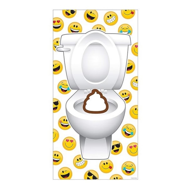 Emoji Game Door Banner (Pack med 2) One Size Gul/Vit/Brun Yellow/White/Brown One Size