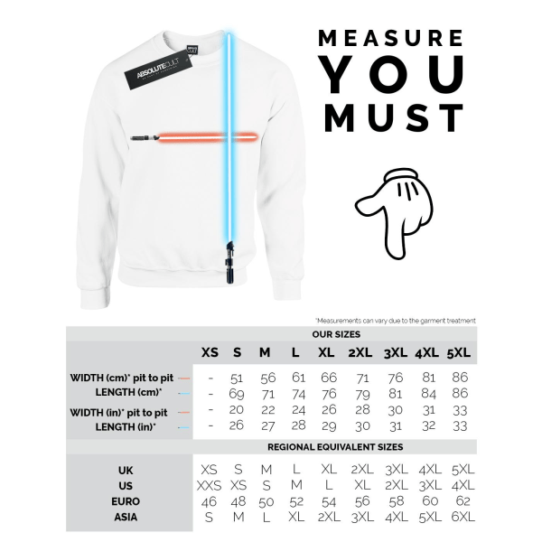 Star Wars Mens Rule Your Galaxy Brösttryck Sweatshirt XL Vit White XL