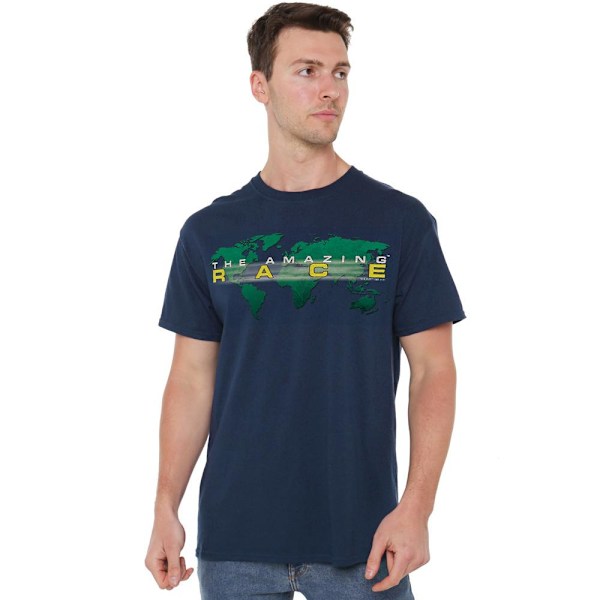 The Amazing Race Herr Around the World T-Shirt 5XL Marinblå Navy 5XL