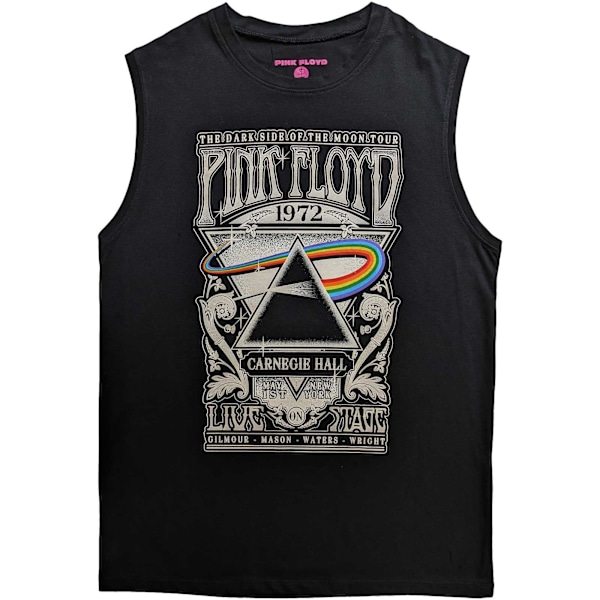 Pink Floyd Unisex Adult Carnegie Hall Poster Bomull Tank Top M Black M