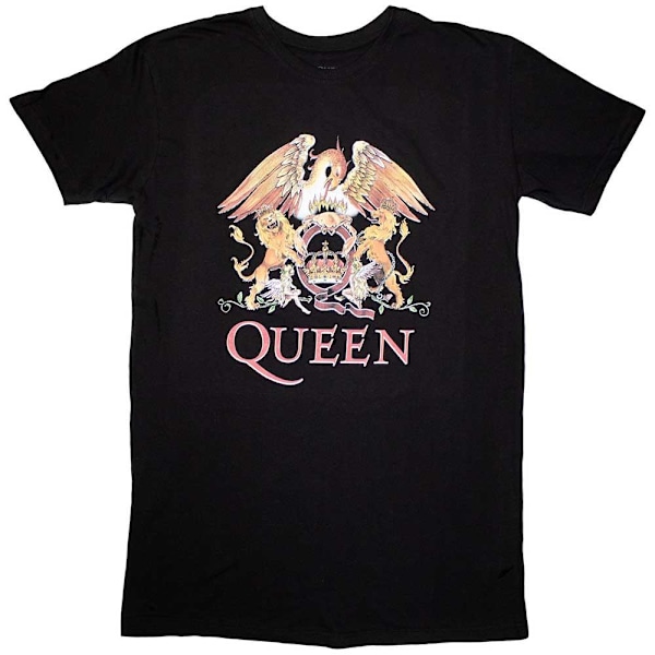 Queen Dam/Damer Classic Crest T-Shirt 3XL Svart Black 3XL