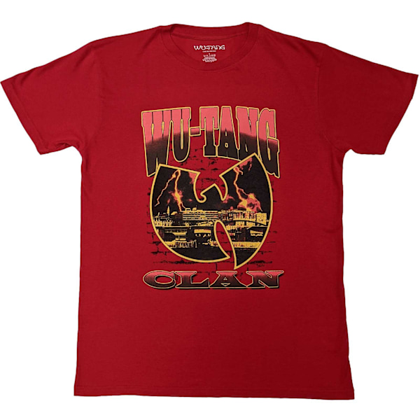 Wu-Tang Clan Unisex Vuxen Tegelvägg T-shirt M Röd Red M